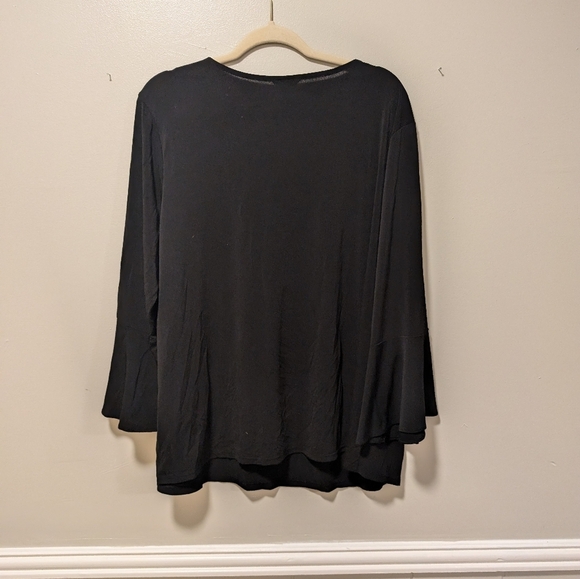 Black V-Neck Women's Top Cato - Picture 5 of 5
